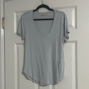 Abercrombie and fitch blue v neck shirt
